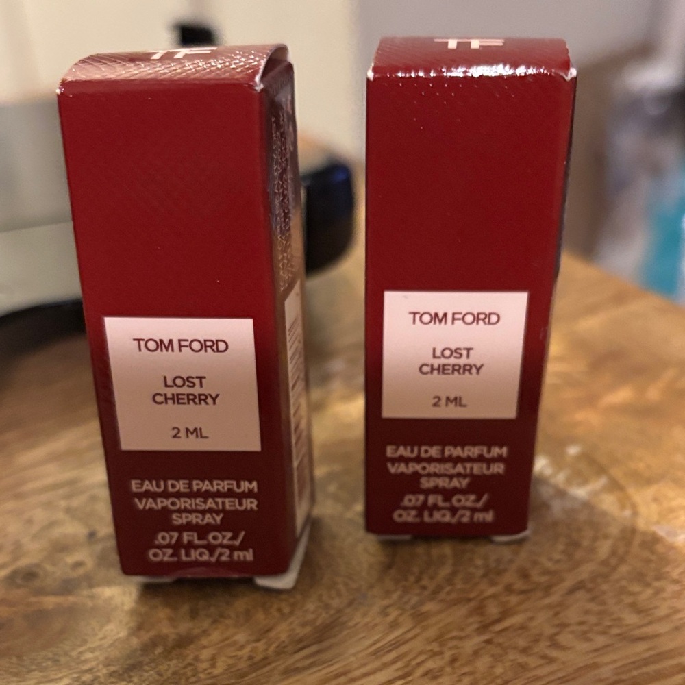 Tom Ford Lost Cherry Eau de Parfum 2ml in Rich Red Bundle of two